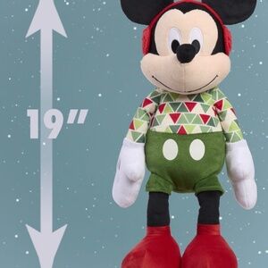 Disney Holiday Large Plush Mickey Mouse, 19in